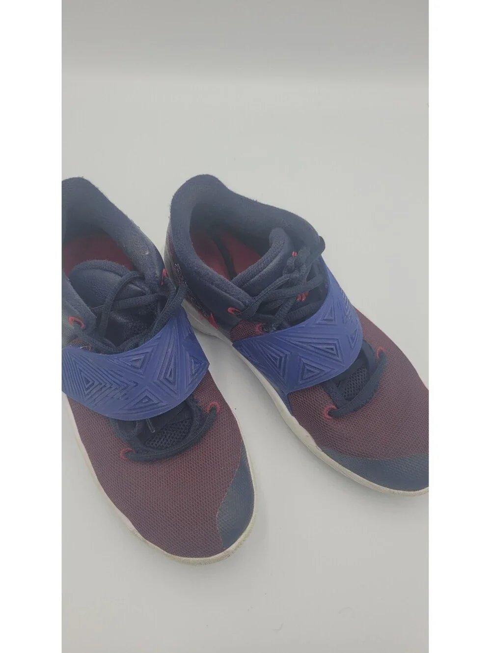 Nike Kids' Basketball Shoes Size 6Y Blue and Red with Strap